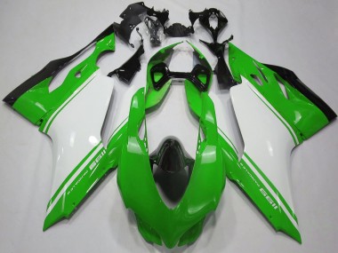 Acquista Carene Moto Ducati 1199 2011-2014 - Lucido Verde Bianco Nero