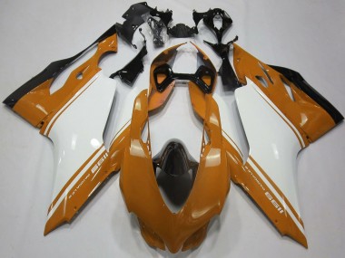 Acquista Carene Moto Ducati 1199 2011-2014 - Marrone Bianco Nero