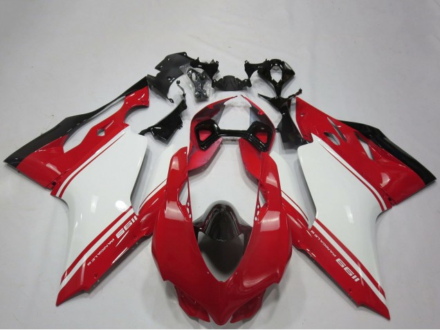 Acquista Carene Moto Ducati 1199 2011-2014 - Bianco Rosso Nero OEM Stile