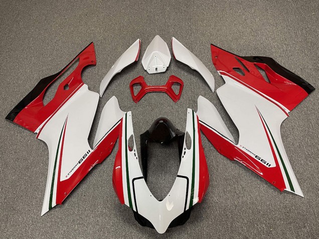 Acquista Carene Moto Ducati 1199 2011-2014 - Bianco Rosso Nero Verde