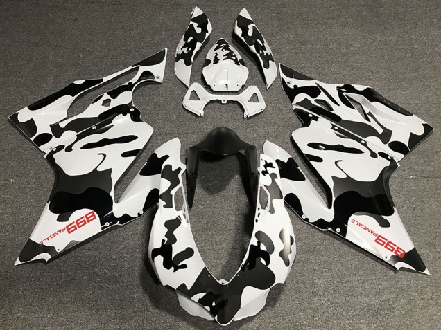 Acquista Carene Moto Ducati 899 2011-2014 - Bianco Nero Camouflage