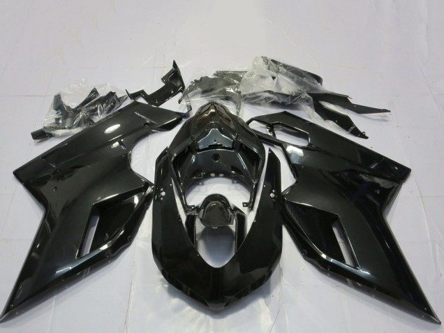 Acquista Carene Moto Ducati 848 1098 1198 2007-2014 - Nero Lucido