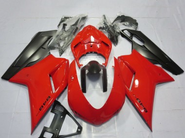 Acquista Carene Moto Ducati 848 2007-2014 - Rosso Nero Opaco