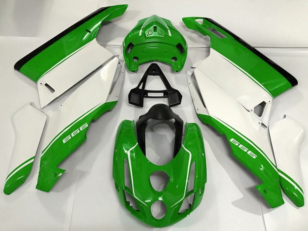 Acquista Carene Moto Ducati 999 2003-2004 - Bianco Verde Nero