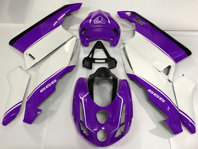 Acquista Carene Moto Ducati 999 2003-2004 - Bianco Viola Nero