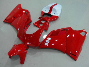 Acquista Carene Moto Ducati 996 1993-2005 - Lucido Rosso Bianco