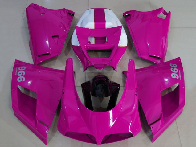 Acquista Carene Moto Ducati 996 1993-2005 - Lucido Rosa Bianco Nero