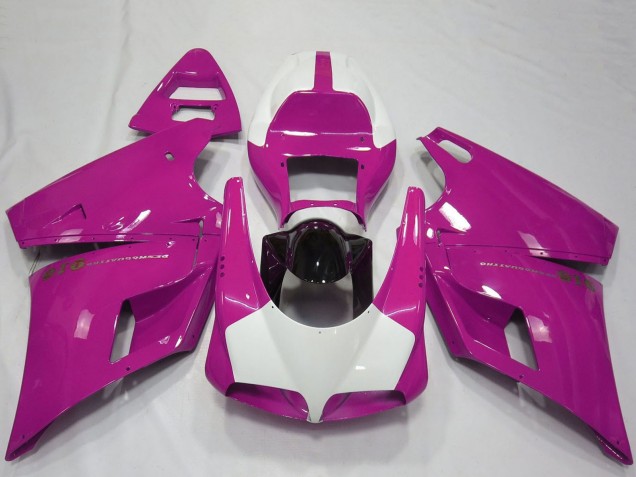 Acquista Carene Moto Ducati 916 1993-2005 - Rosa Bianco Nero Lucido Performance