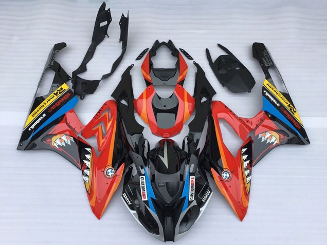 Acquista Carene Moto BMW S1000RR 2015-2016 - Rosso Nero Lucido Squalo