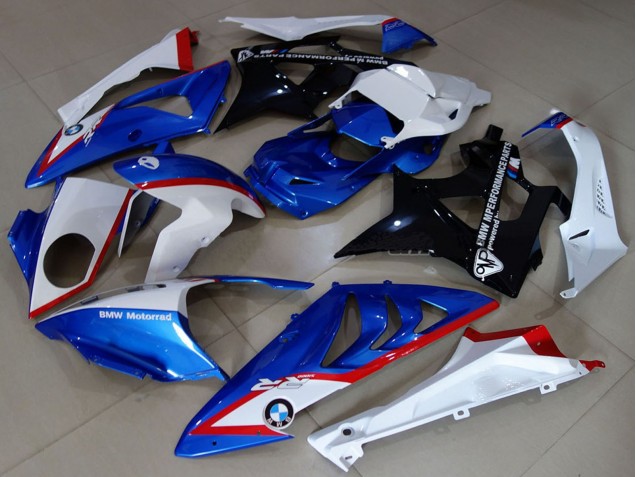 Acquista Carene Moto BMW S1000RR 2009-2014 - Bianco Rosso Blu Nero Lucido