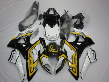 Acquista Carene Moto BMW S1000RR 2009-2014 - Bianco Giallo Nero Lucido