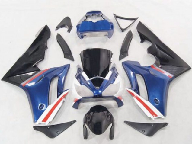 Acquista Carene Moto Triumph Daytona 675 2006-2008 - Blu Bianco Rosso Nero Lucido