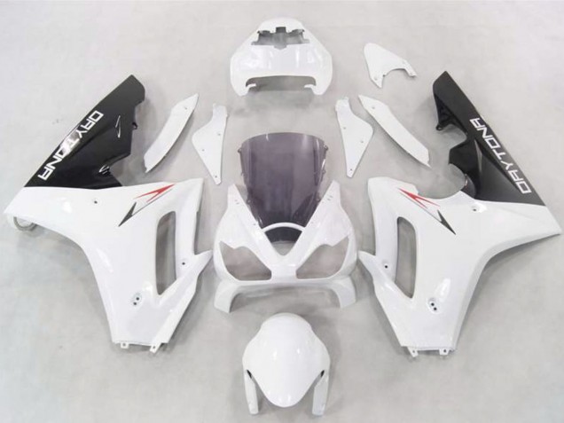 Acquista Carene Moto Triumph Daytona 675 2006-2008 - Bianco Nero Lucido