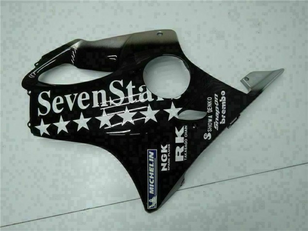 Acquista Carena Moto Honda CBR600 F4i 2001-2003 - Nero Lucido Argento SevenStars