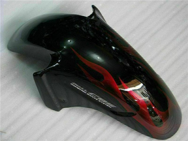 Acquista Carena Moto ABS Honda CBR1100XX Blackbird 1996-2007 - Nero Lucido Rosso Fiamma