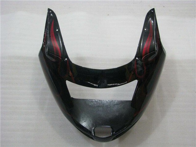 Acquista Carena Moto ABS Honda CBR1100XX Blackbird 1996-2007 - Nero Lucido Rosso Fiamma