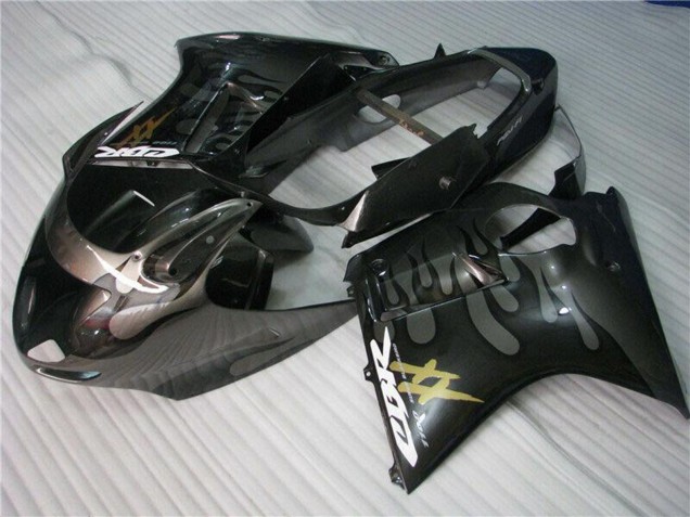 Acquista Carena Moto Honda CBR1100XX Blackbird 1996-2007 - Nero Lucido Argento Fiamma