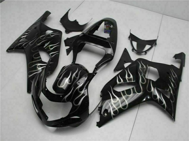 Acquista Carena Moto Suzuki GSXR 600/750 2001-2003 - Nero Lucido Argento Fiamma