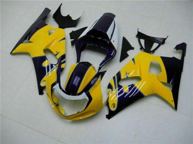 Acquista Carena Moto Suzuki GSXR 600/750 2001-2003 - Giallo Blu Scuro Nero Lucido