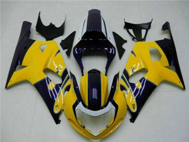 Acquista Carena Moto Suzuki GSXR 600/750 2001-2003 - Giallo Blu Scuro Nero Lucido