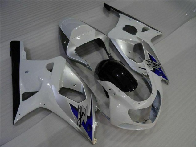 Acquista Carena Moto Suzuki GSXR 600/750 2001-2003 - Bianco Argento Blu Nero