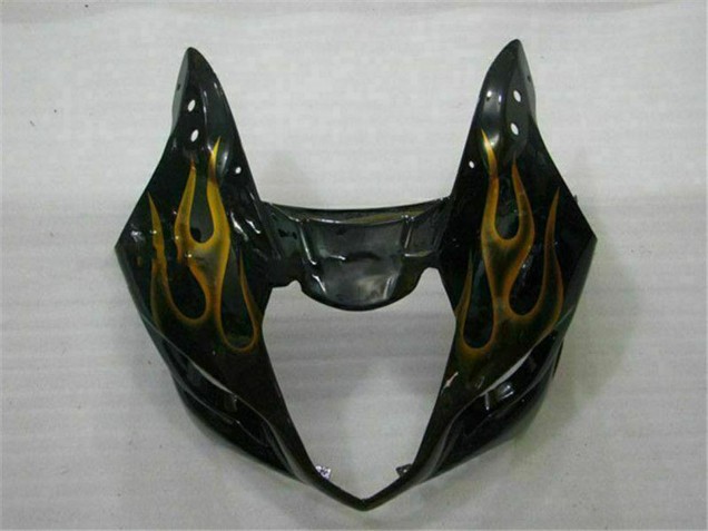 Acquista Carena Moto Suzuki GSXR 1000 2003-2004 - Nero Lucido Oro Fiamma