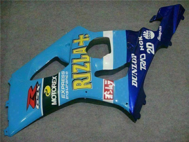 Acquista Carena Moto Suzuki GSXR 1000 2003-2004 - Blu Bianco Giallo Rizla