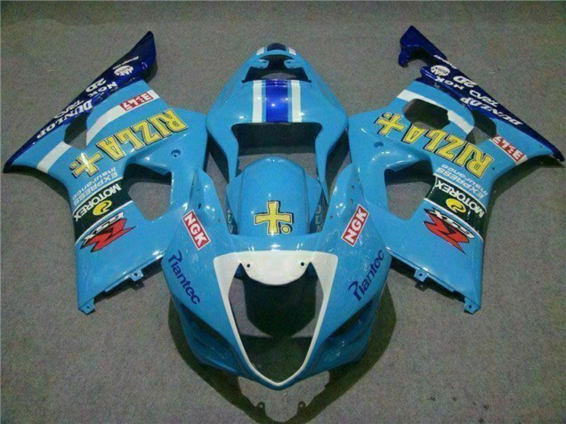 Acquista Carena Moto Suzuki GSXR 1000 2003-2004 - Blu Bianco Giallo Rizla