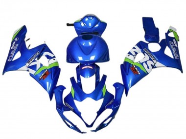 Acquista Carena Moto Suzuki GSXR 1000 2005-2006 - Blu Verde Bianco Motul