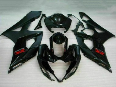 Acquista Carena Moto Suzuki GSXR 1000 2005-2006 - Nero Lucido Nero Opaco Rosso