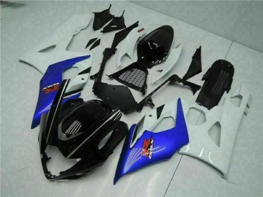 Acquista Carena Moto Suzuki GSXR 1000 2005-2006 - Bianco Blu Nero Lucido