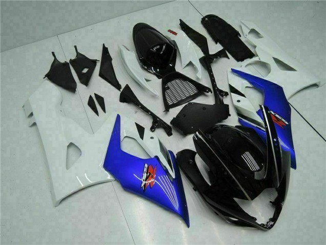 Acquista Carena Moto Suzuki GSXR 1000 2005-2006 - Bianco Blu Nero Lucido