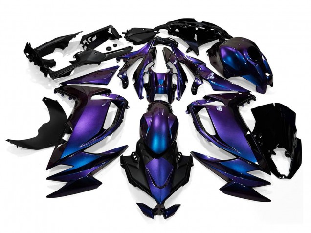 Acquista Carena Moto Kawasaki Ninja 650 EX650 2020-2024 - Camaleonte Blu Viola