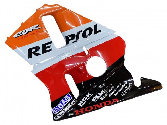 Acquista Carena Moto Honda CBR400RR NC23 1987-1989 - Arancia Bianco Rosso Nero Lucido Repsol HRC