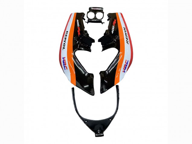 Acquista Carena Moto Honda CBR400RR NC23 1987-1989 - Arancia Bianco Rosso Nero Lucido Repsol HRC