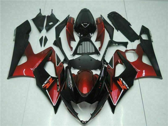 Acquista Carena Moto Suzuki GSXR 1000 2005-2006 - Rosso Nero Lucido