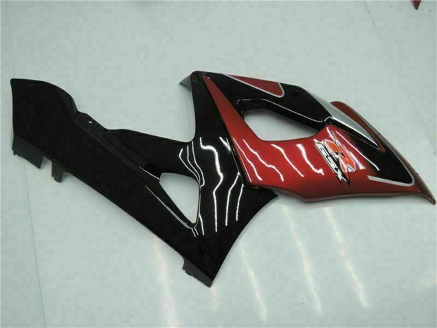 Acquista Carena Moto Suzuki GSXR 1000 2005-2006 - Rosso Argento Nero Lucido