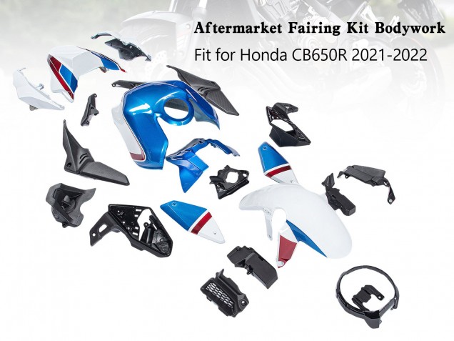 Acquista Carena Moto Honda CB650R 2019-2022 - Blu Rosso Nero