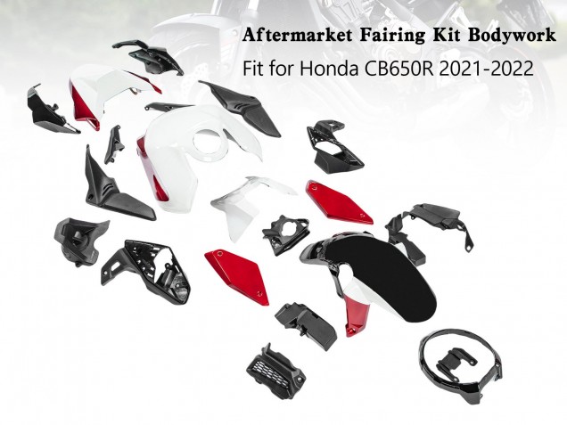 Acquista Carena Moto Honda CB650R 2019-2022 - Nero Rosso Bianco