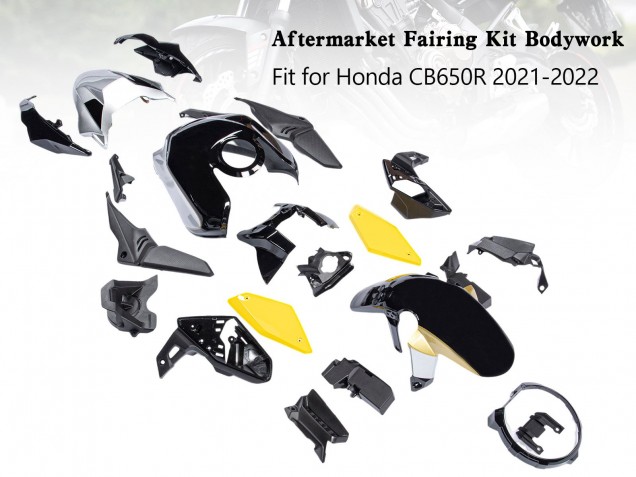 Acquista Carena Moto Honda CB650R 2019-2022 - Nero Giallo