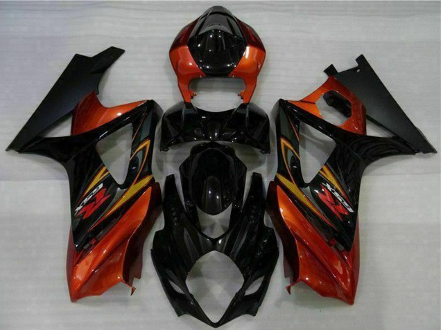 Acquista Carena Moto Suzuki GSXR 1000 2007-2008 - Nero Arancia