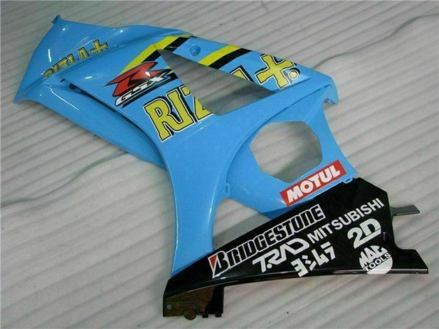 Acquista Kit Carena Moto Suzuki GSXR 1000 2007-2008 - Blu Oro Nero Rizla