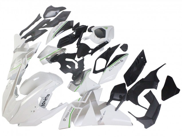 Acquista Carena Moto Kawasaki Ninja H2 2015-2022 - Bianco Argento Verde