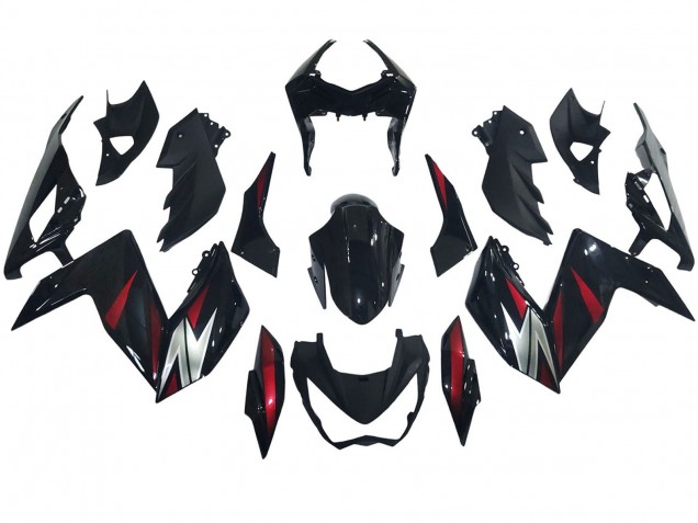 Acquista Carena Moto Kawasaki Z250/Z300 2015-2016 - Nero Lucido Rosso Argento