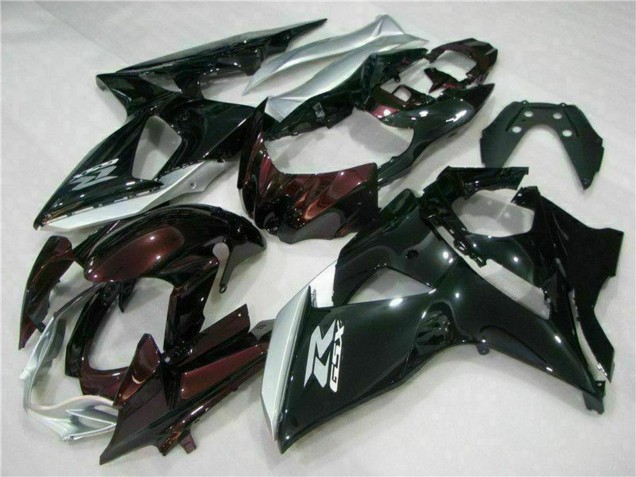 Acquista Carena Moto Suzuki GSXR 1000 2009-2016 - Nero Lucido Argento Bianco