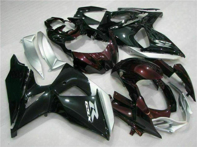 Acquista Carena Moto Suzuki GSXR 1000 2009-2016 - Nero Lucido Argento Bianco