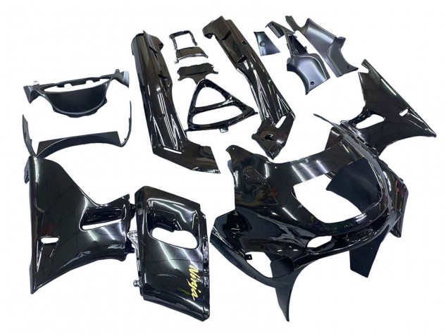 Acquista Carena Moto Kawasaki ZZR400 1993-2007 - Nero Lucido Oro Ninja