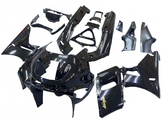Acquista Carena Moto Kawasaki ZZR600 1998-2003 - Nero Lucido Oro Ninja
