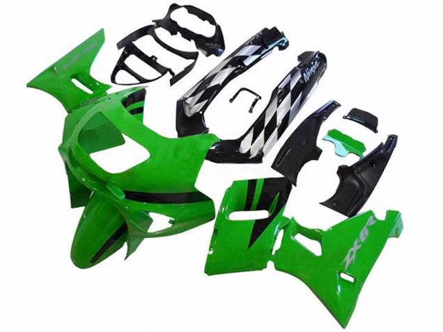 Acquista Carena Moto Kawasaki ZZR400 1993-2007 - Verde Nero Lucido