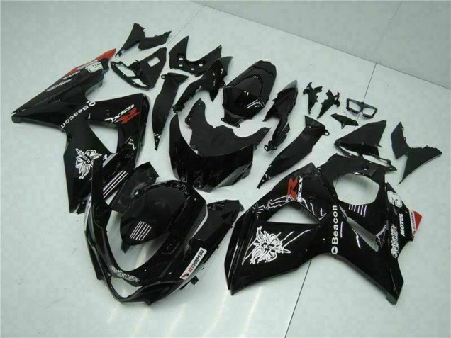 Acquista Carena Moto Suzuki GSXR 1000 2009-2016 - Nero Lucido Rosso Faro Motul